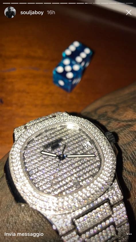 SouljaBoy Patek Diamonds 